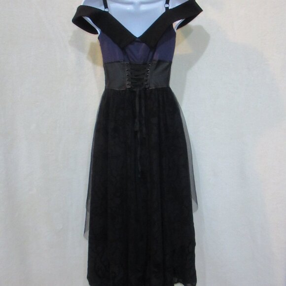 Disney Villains Lace-Up Corset High-Low Dress | Size Small - Picture 3 of 13